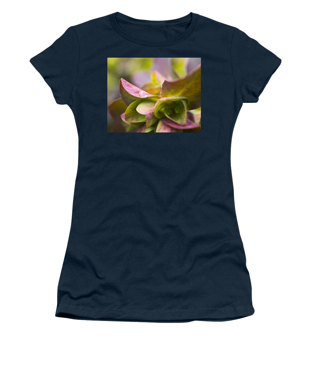 Green Women's T-Shirt featuring the photograph Winter Pearl by Priya Ghose