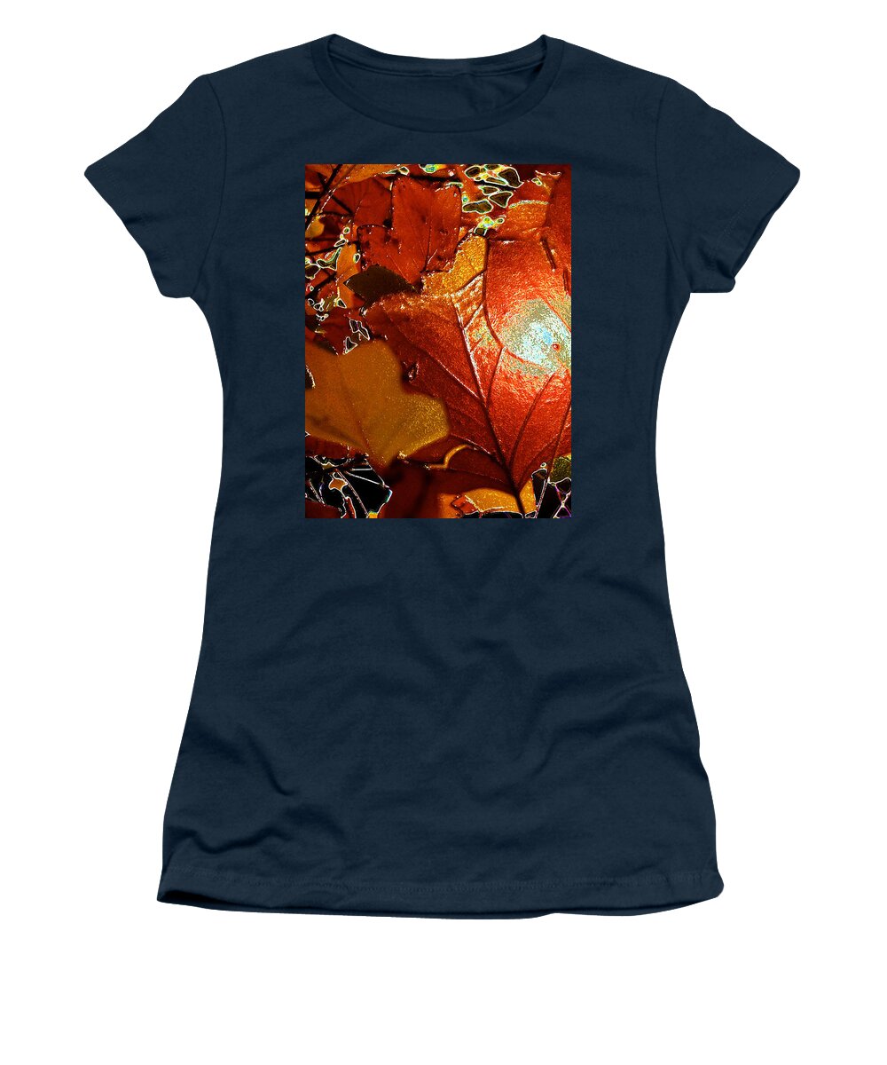  Kenneth James Women's T-Shirt featuring the photograph winters autumn in Pasadena by Kenneth James