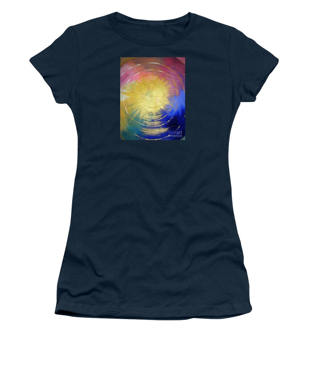 The Word Of God Women's T-Shirt featuring the painting The Word of God by Karen Jane Jones