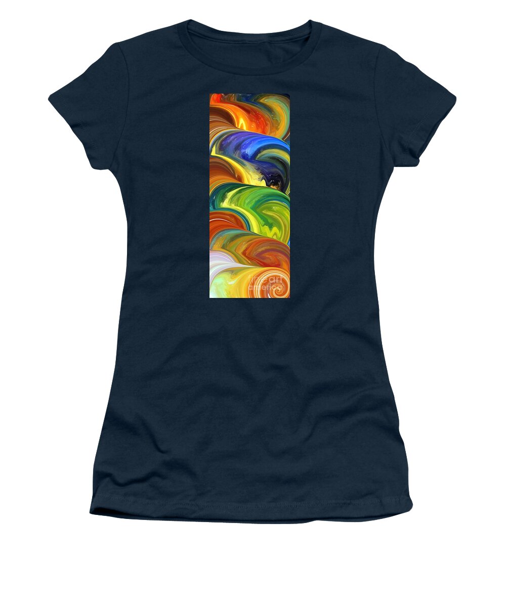 Portals Women's T-Shirt featuring the mixed media Wormhole by Chris Butler