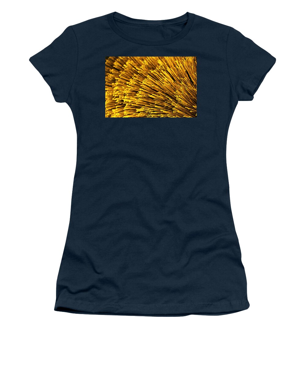 Bristles Women's T-Shirt featuring the photograph Yellow Bristles by Robert Woodward