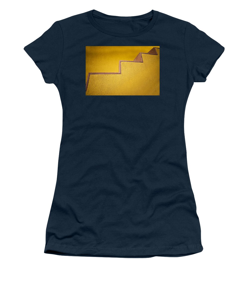 Yellow Women's T-Shirt featuring the photograph Yellow Steps by Melinda Ledsome