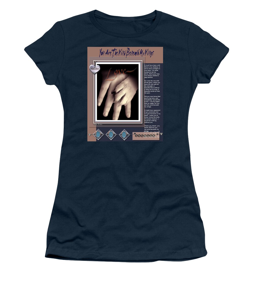 Dog Women's T-Shirt featuring the digital art You Are My Hero by Kathy Tarochione