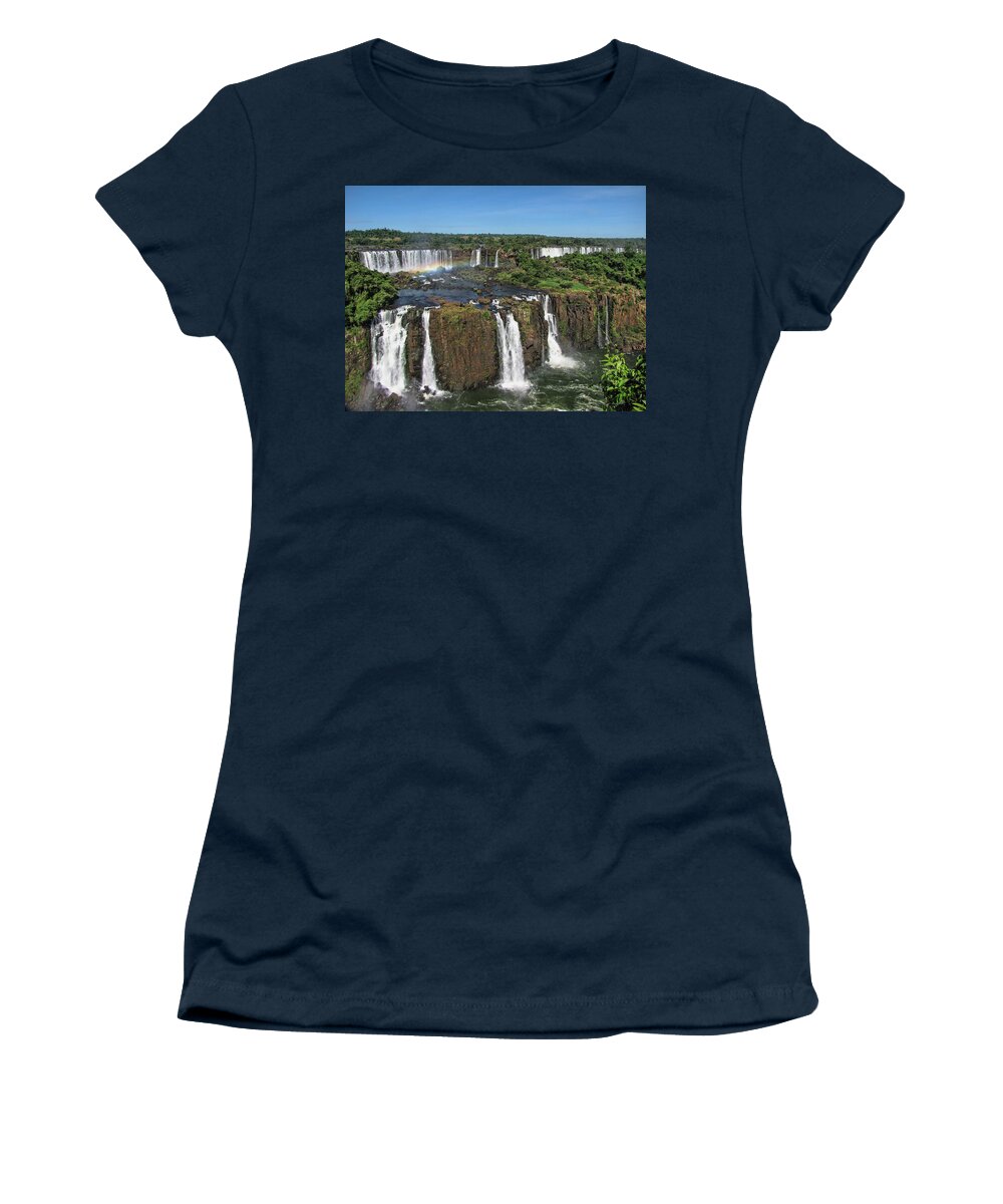 Iguazu Falls Women's T-Shirt featuring the photograph Iguazu Falls #1 by David Gleeson