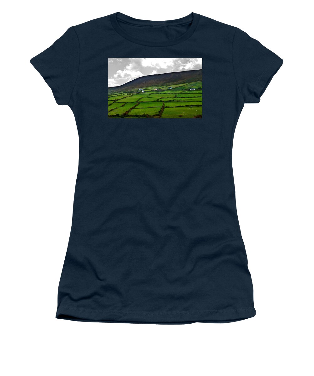 Ireland Women's T-Shirt featuring the photograph Irish Countryside #1 by Ed Peterson