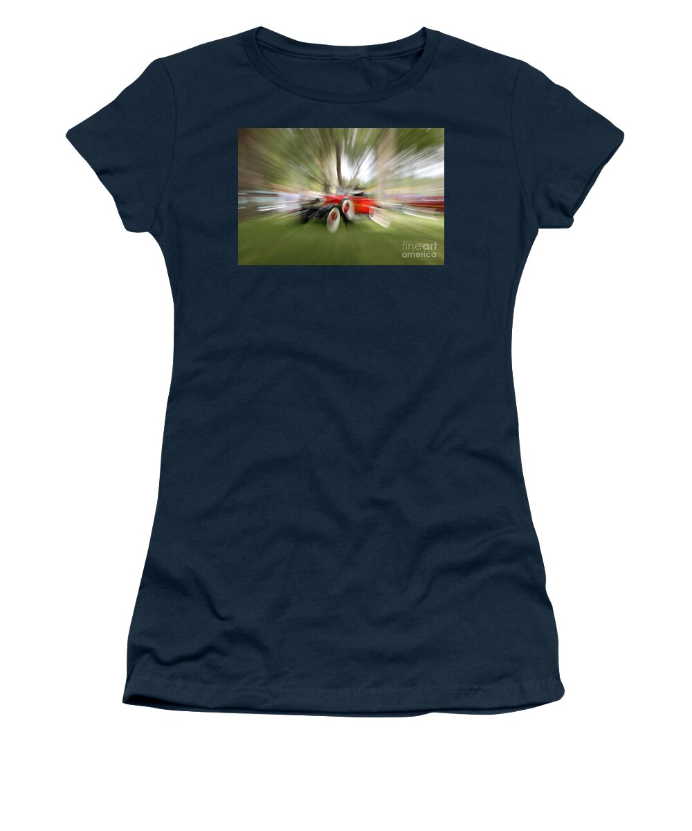 Red Antique Car Women's T-Shirt featuring the photograph Red Antique Car by Randy J Heath