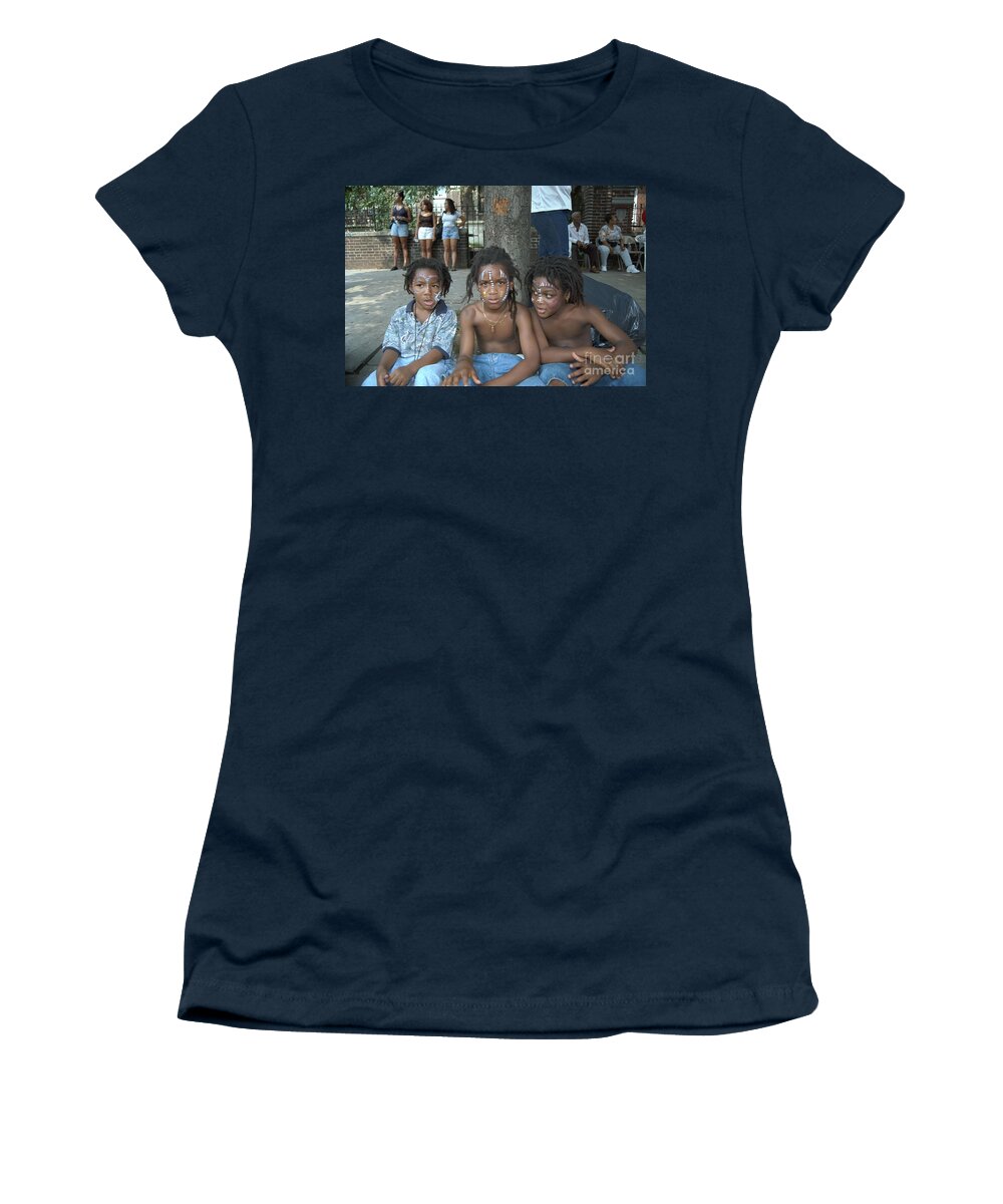 Parades Women's T-Shirt featuring the photograph West Indian Day Parade Brooklyn NY #13 by Mark Gilman