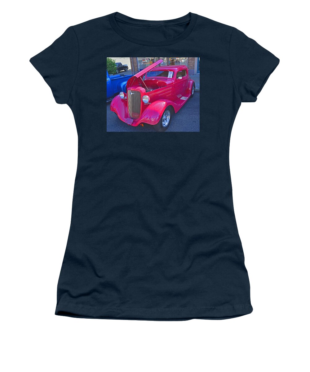 1934 Women's T-Shirt featuring the photograph 1934 Chevy Coupe by Tikvah's Hope