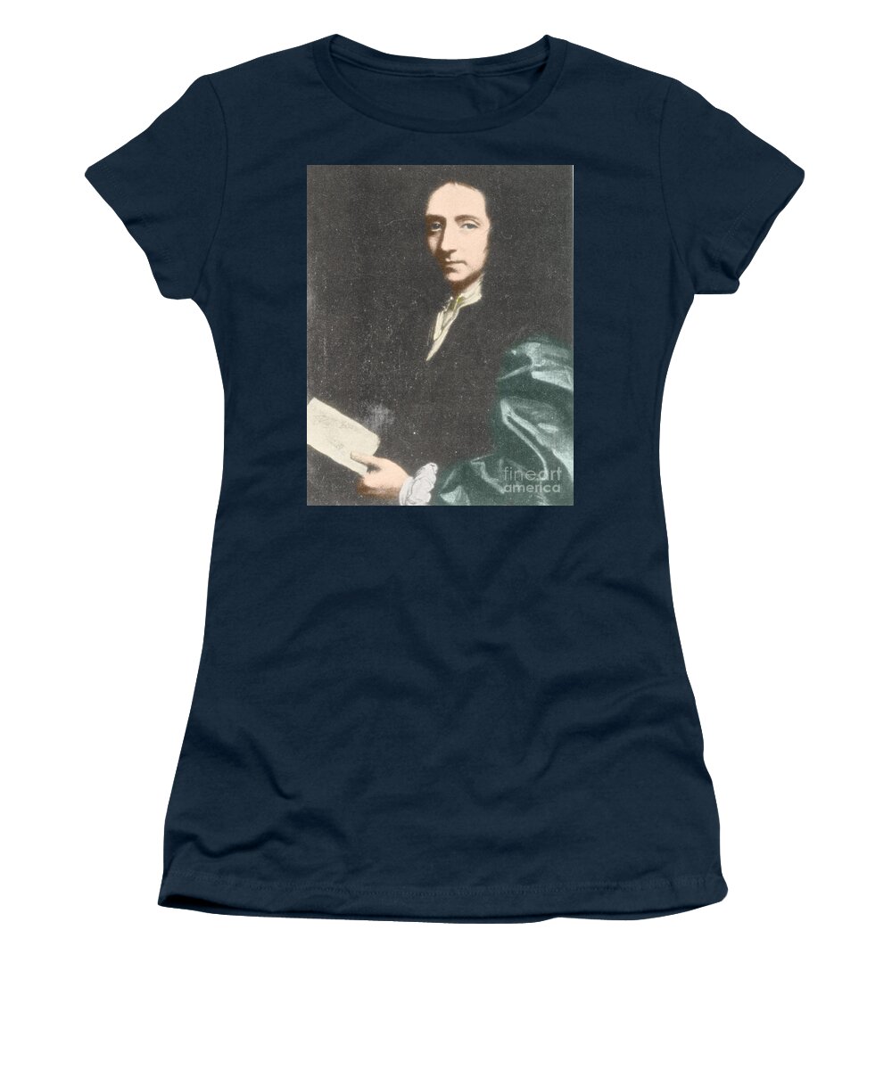 Science Women's T-Shirt featuring the photograph Edmond Halley, English Polymath #2 by Science Source