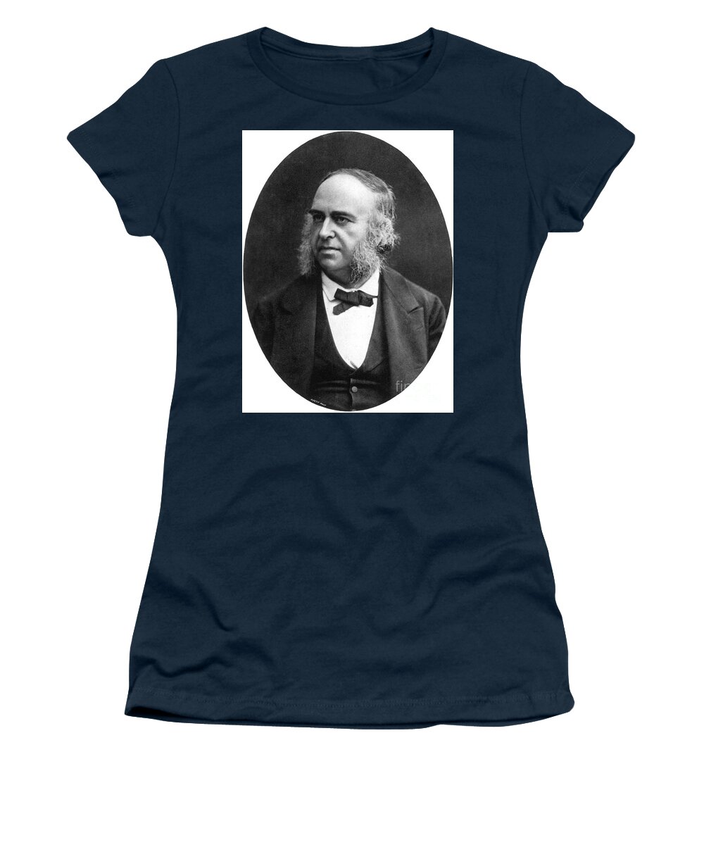 Science Women's T-Shirt featuring the photograph Paul Broca, French Anatomist #3 by Science Source