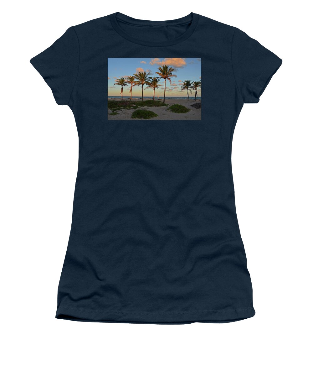 Women's T-Shirt featuring the photograph 30- Palms In Paradise by Joseph Keane