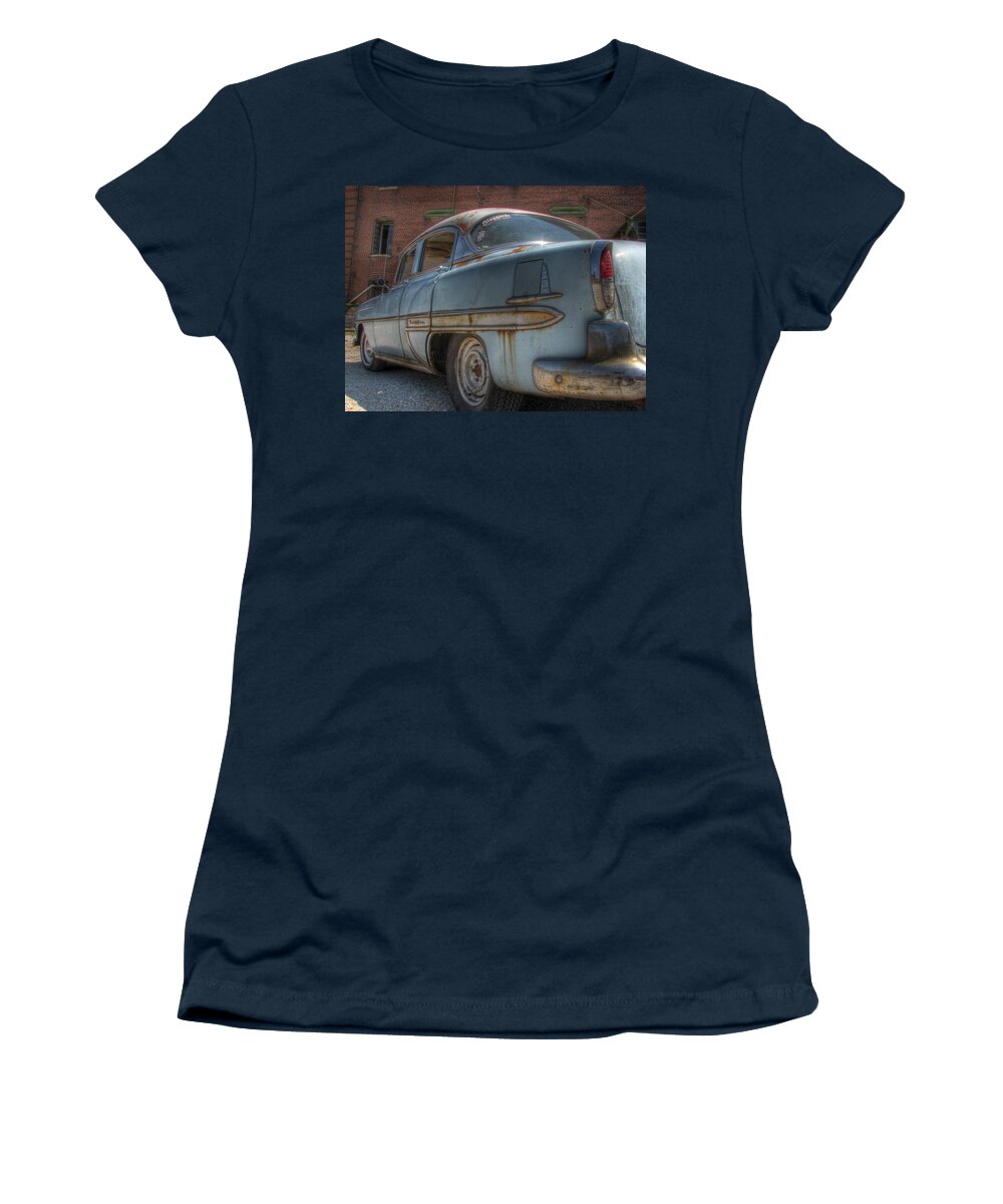 Chevy Women's T-Shirt featuring the photograph '52 Chevy Bel Air #52 by Jane Linders