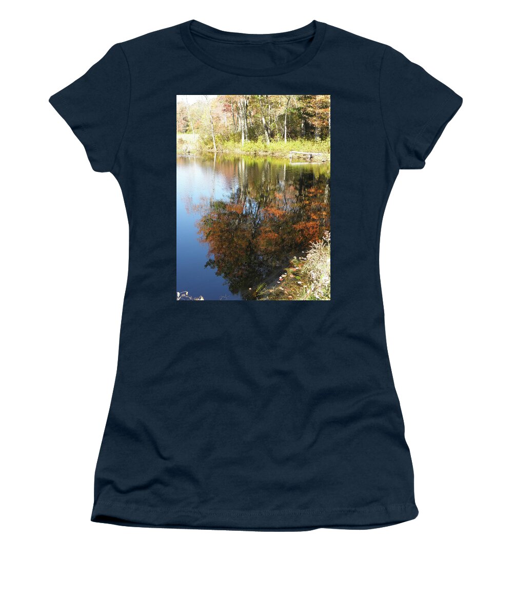Reflection Women's T-Shirt featuring the photograph A Perfect Reflection Of Beauty by Kim Galluzzo