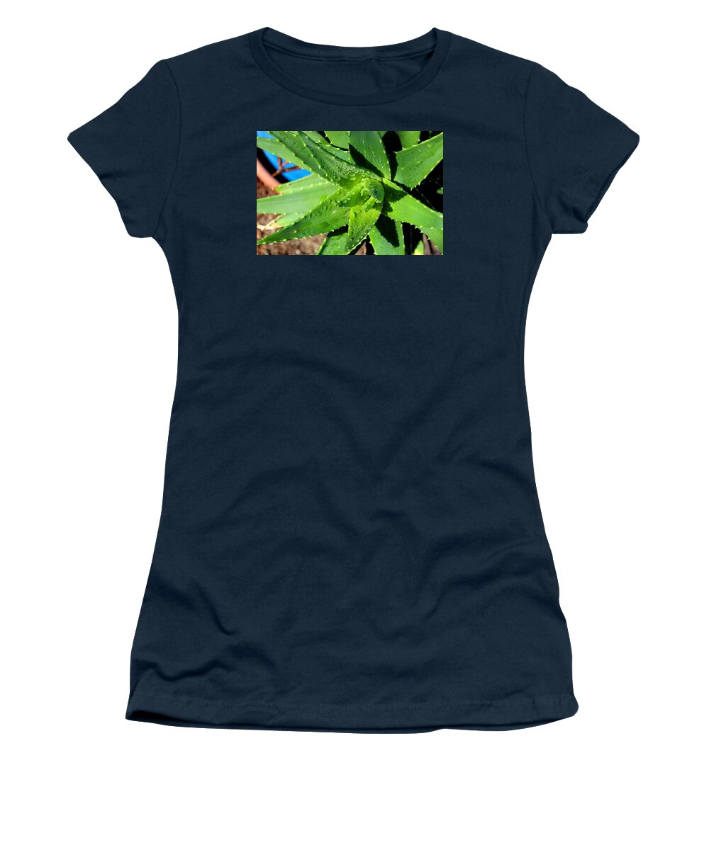  Women's T-Shirt featuring the photograph Aloe by M Diane Bonaparte