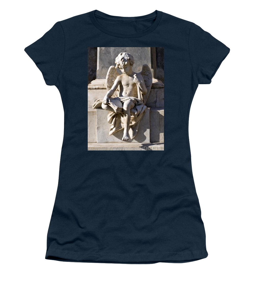 Angel Of Baroque Women's T-Shirt featuring the photograph ANGEL of BAROQUE by Silva Wischeropp