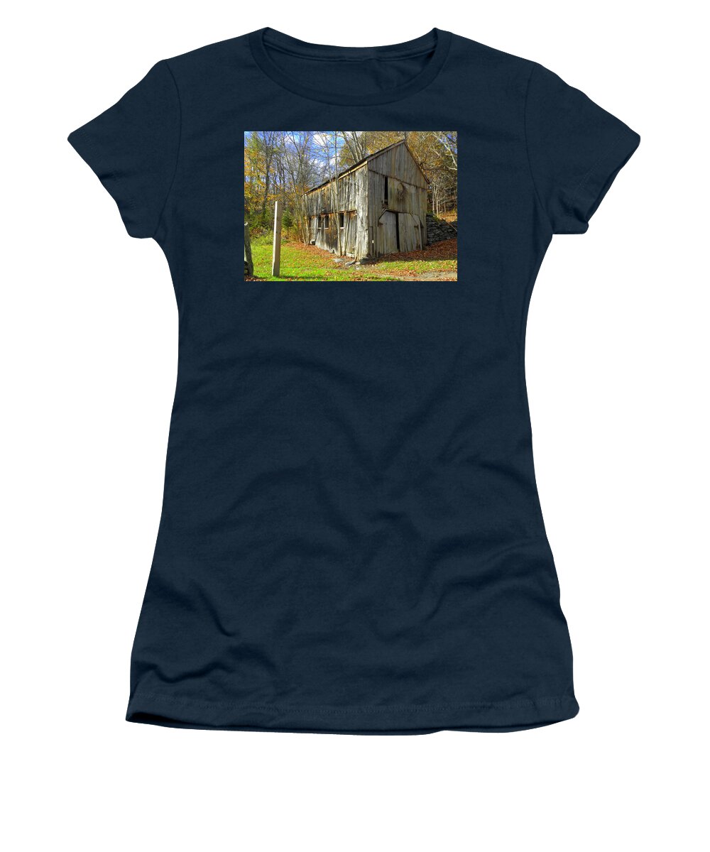Fall Setting Women's T-Shirt featuring the photograph Back in Time by Kim Galluzzo