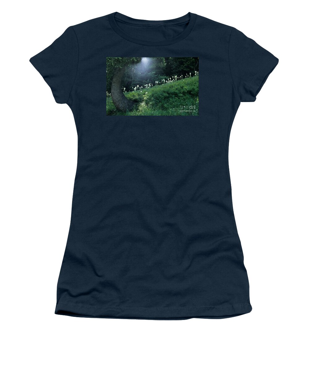 Bear-grass Women's T-Shirt featuring the photograph Bear-grass Ridge by Sharon Elliott
