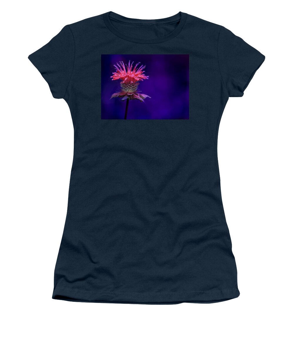 Bee Women's T-Shirt featuring the photograph Bee Balm by Shelley Neff