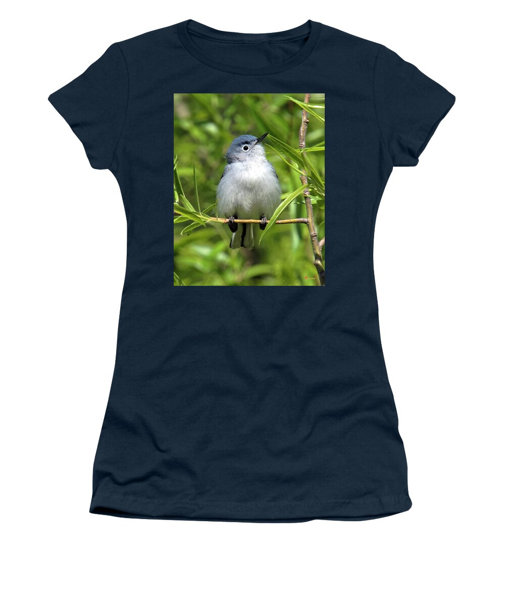 Marsh Women's T-Shirt featuring the photograph Blue-gray Gnatcatcher DSB147 by Gerry Gantt