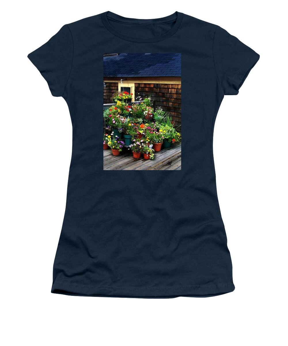  Women's T-Shirt featuring the photograph Book Port by Mark Valentine