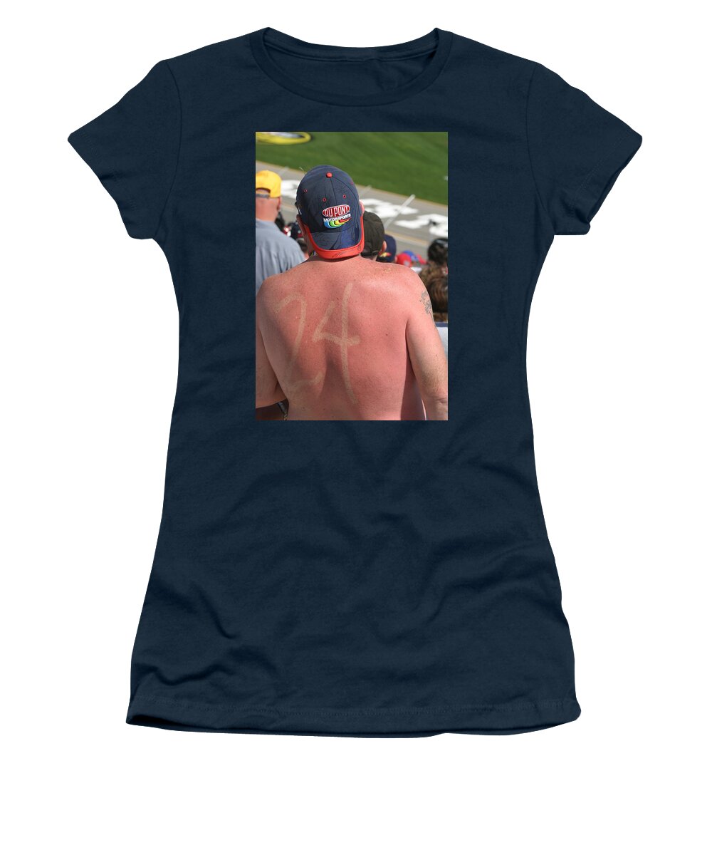 24 Women's T-Shirt featuring the photograph Burned Into His Back 24 by Kym Backland