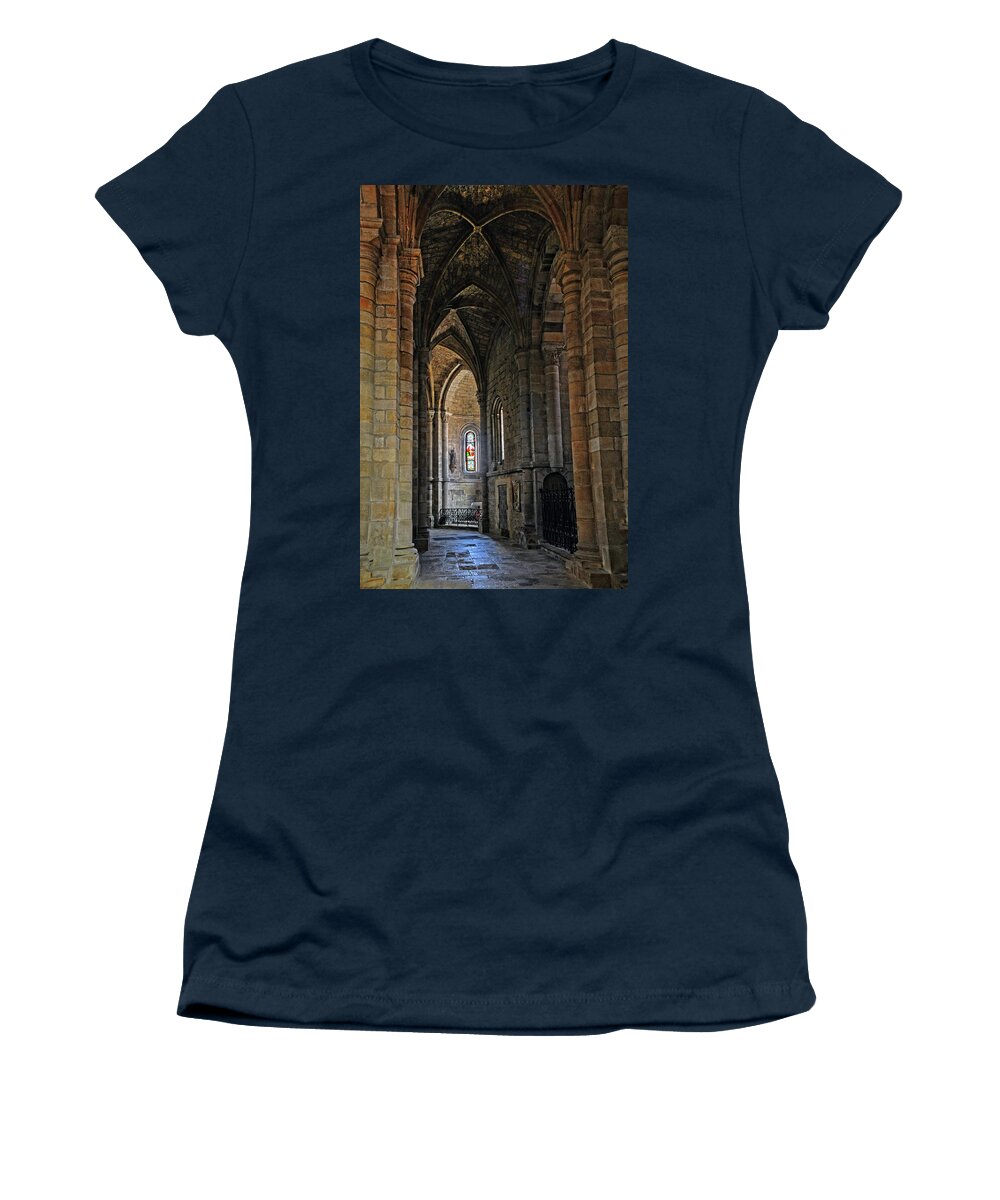 Church Women's T-Shirt featuring the photograph Church Passageway Provence France by Dave Mills
