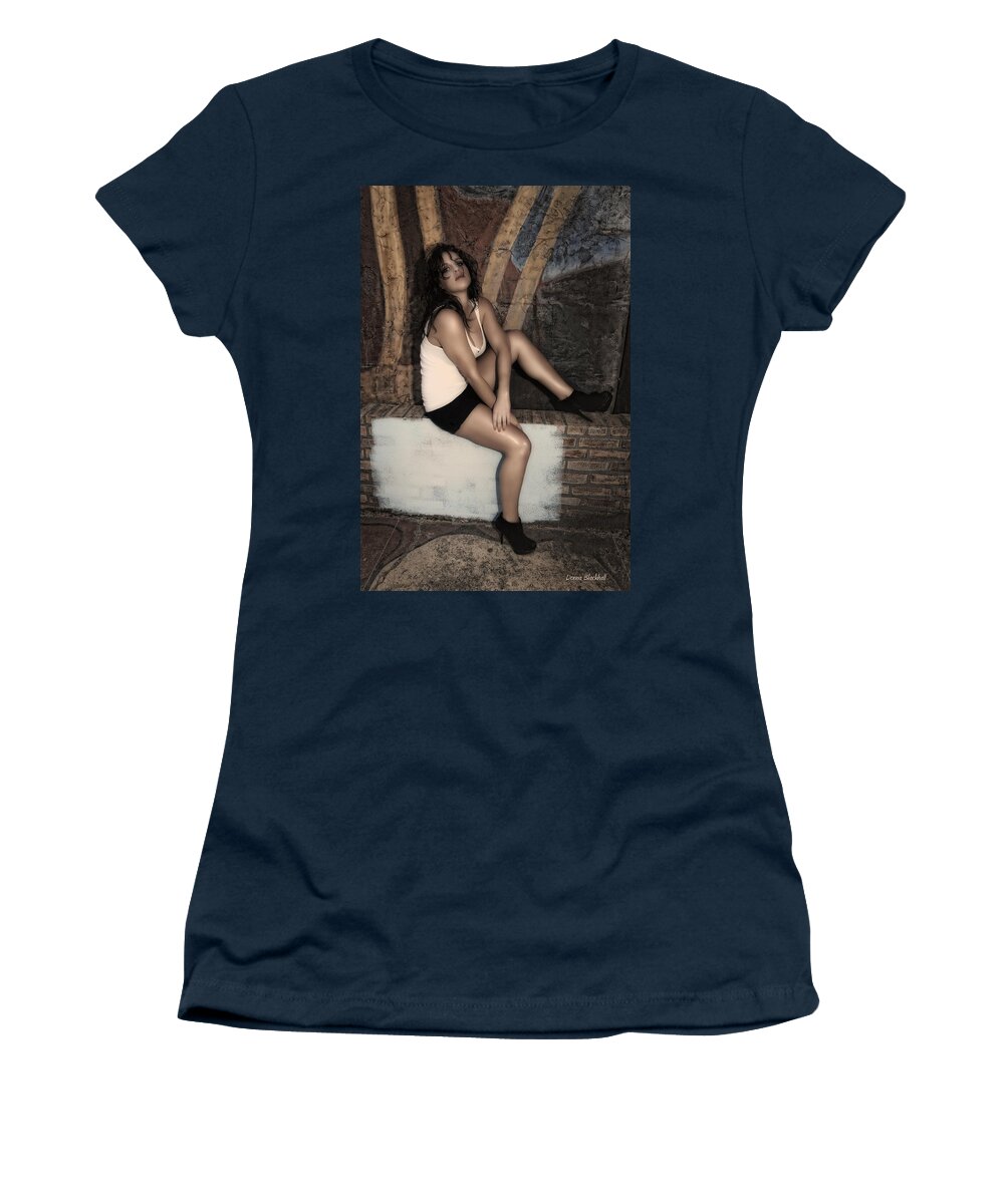Woman Women's T-Shirt featuring the photograph Concrete Velvet 15 by Donna Blackhall