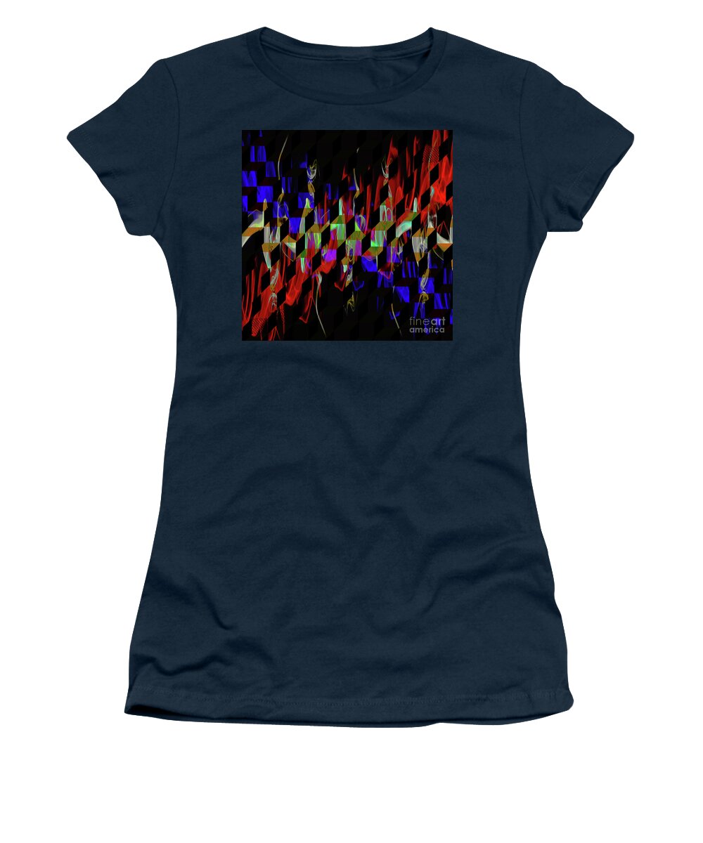 Clay Women's T-Shirt featuring the photograph Cubism Squared Convergence-Emergence by Clayton Bruster