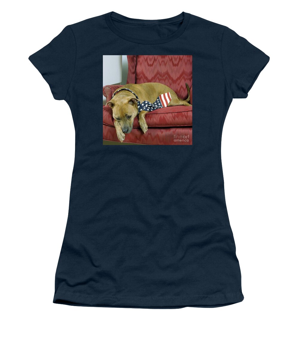 Dog Women's T-Shirt featuring the photograph Dog Tired by Renee Trenholm