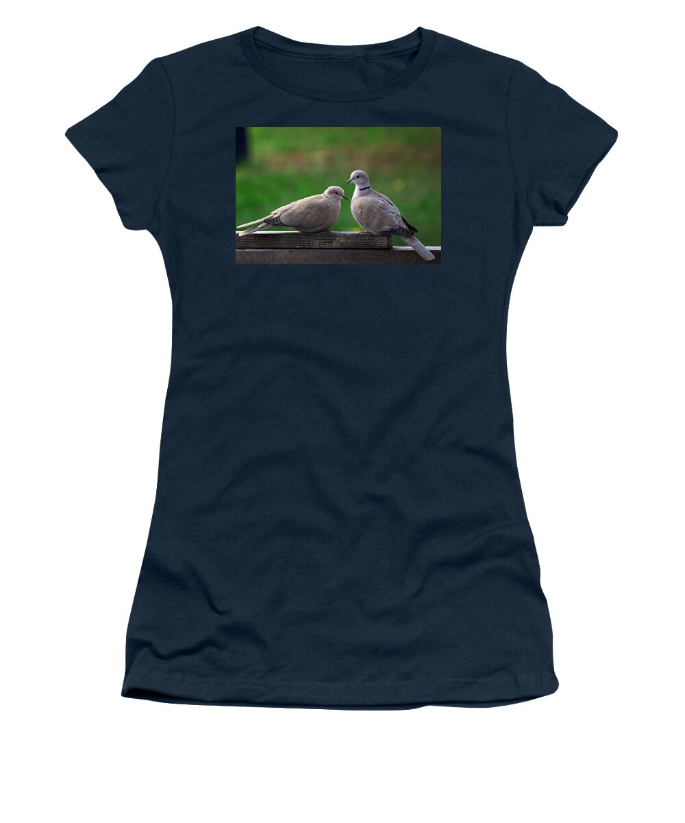 Animal Women's T-Shirt featuring the photograph Doves by Ivan Slosar