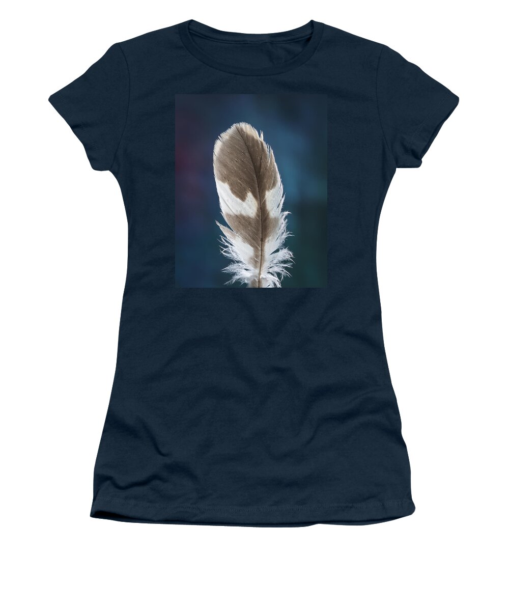 Feather Women's T-Shirt featuring the photograph Feather Design by Jean Noren