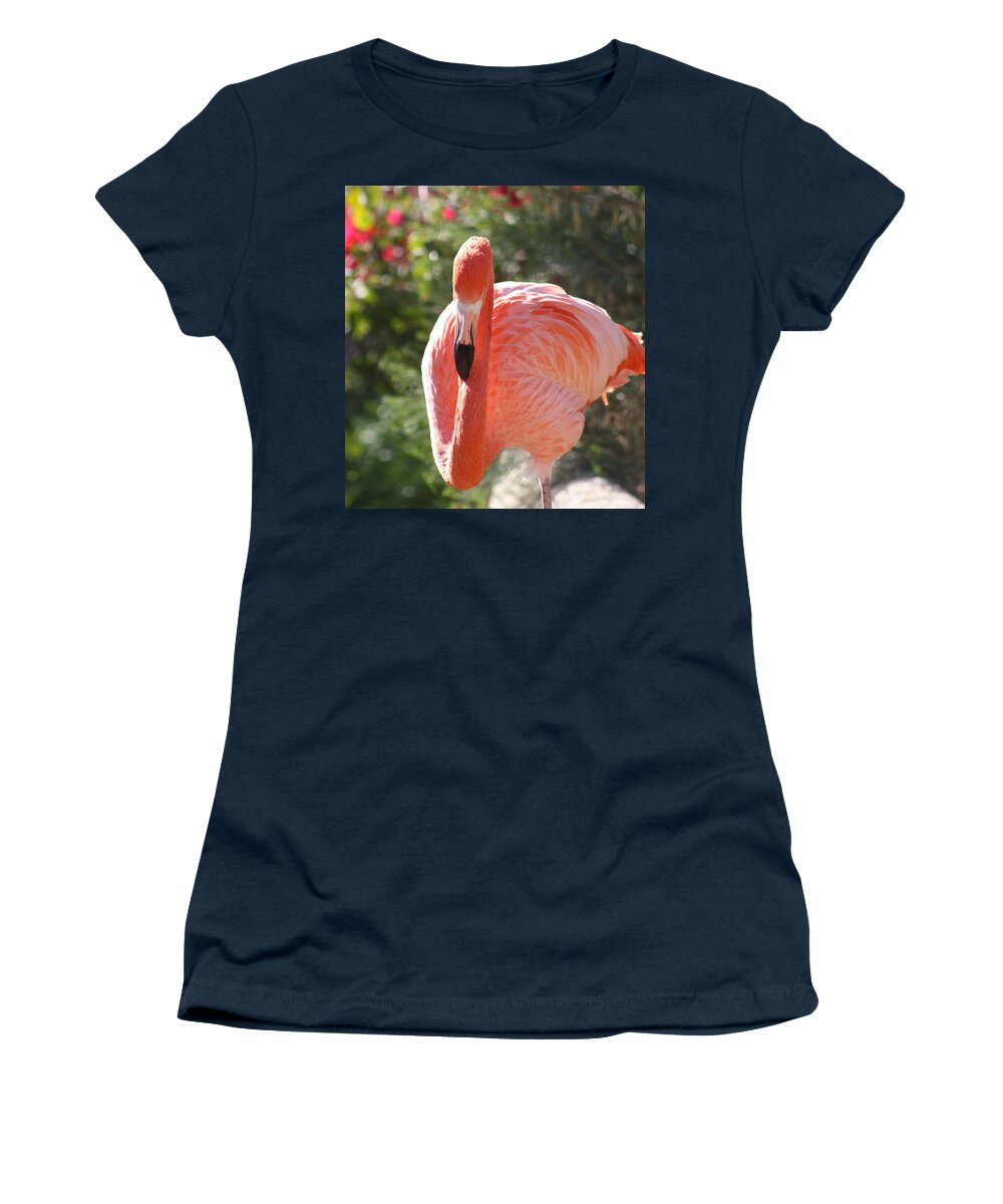 Flamingo Women's T-Shirt featuring the photograph Flamingo by Kim Galluzzo