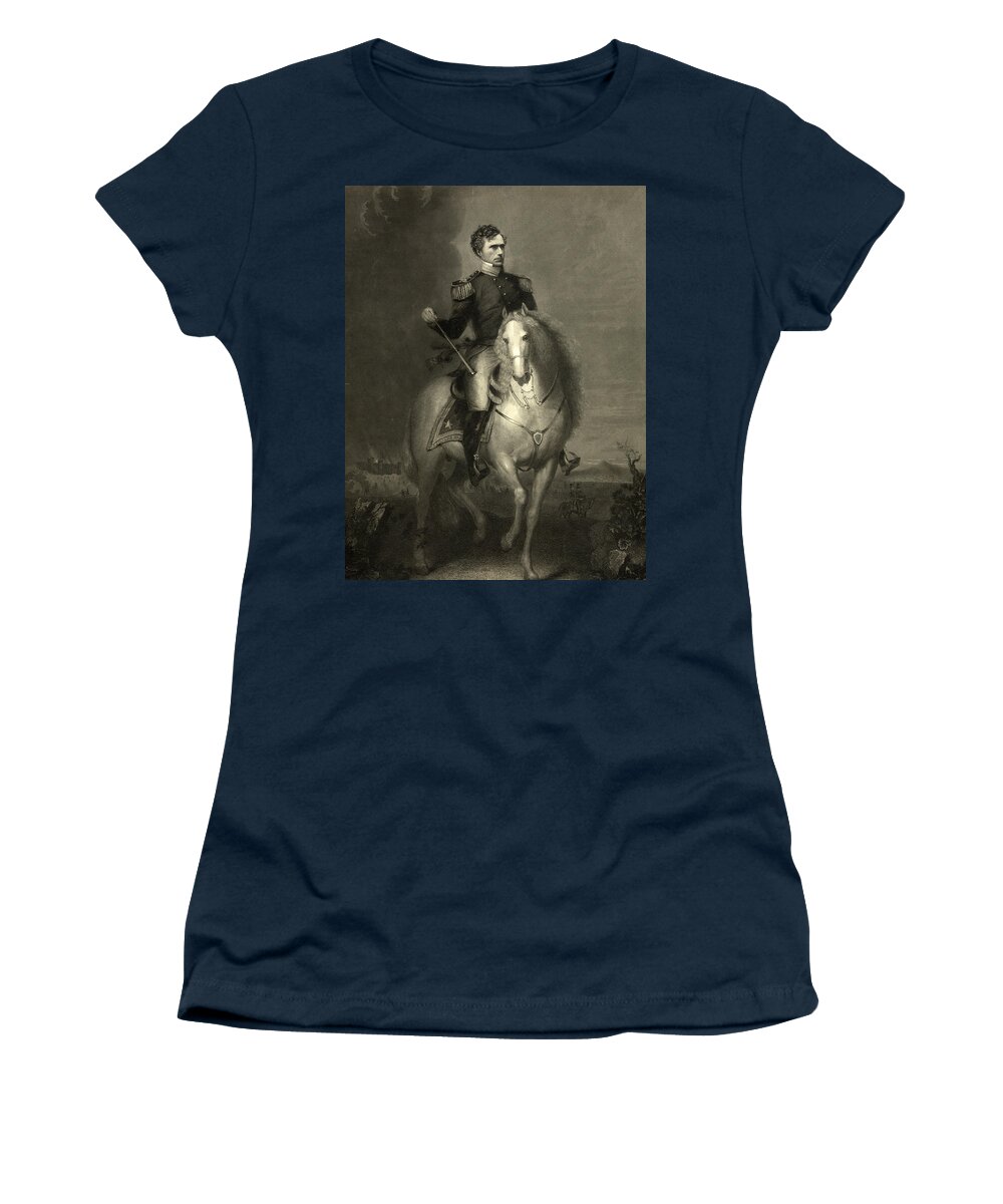 president Franklin Pierce Women's T-Shirt featuring the photograph General Franklin Pierce by International Images