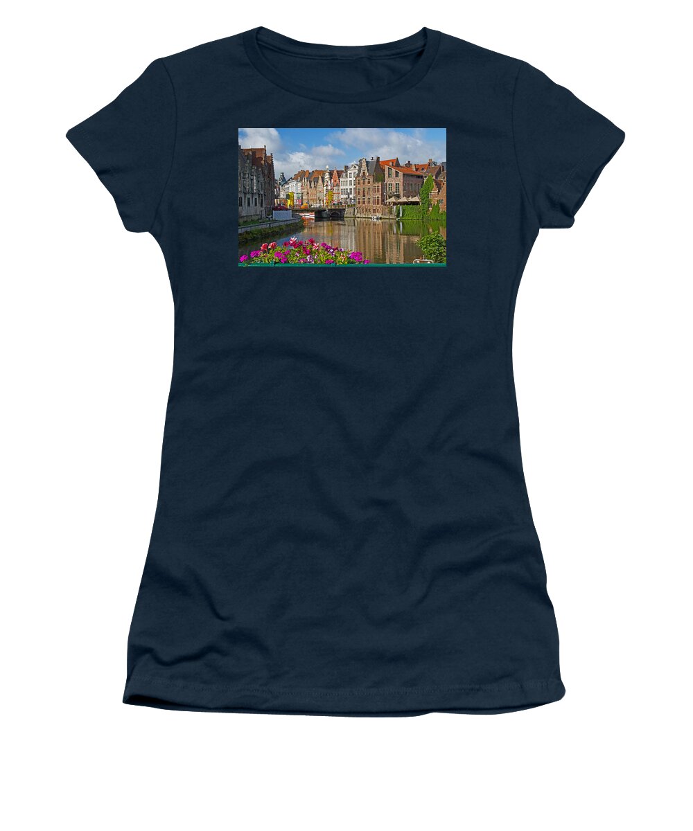 Europe Women's T-Shirt featuring the photograph Ghent Belgium by David Freuthal