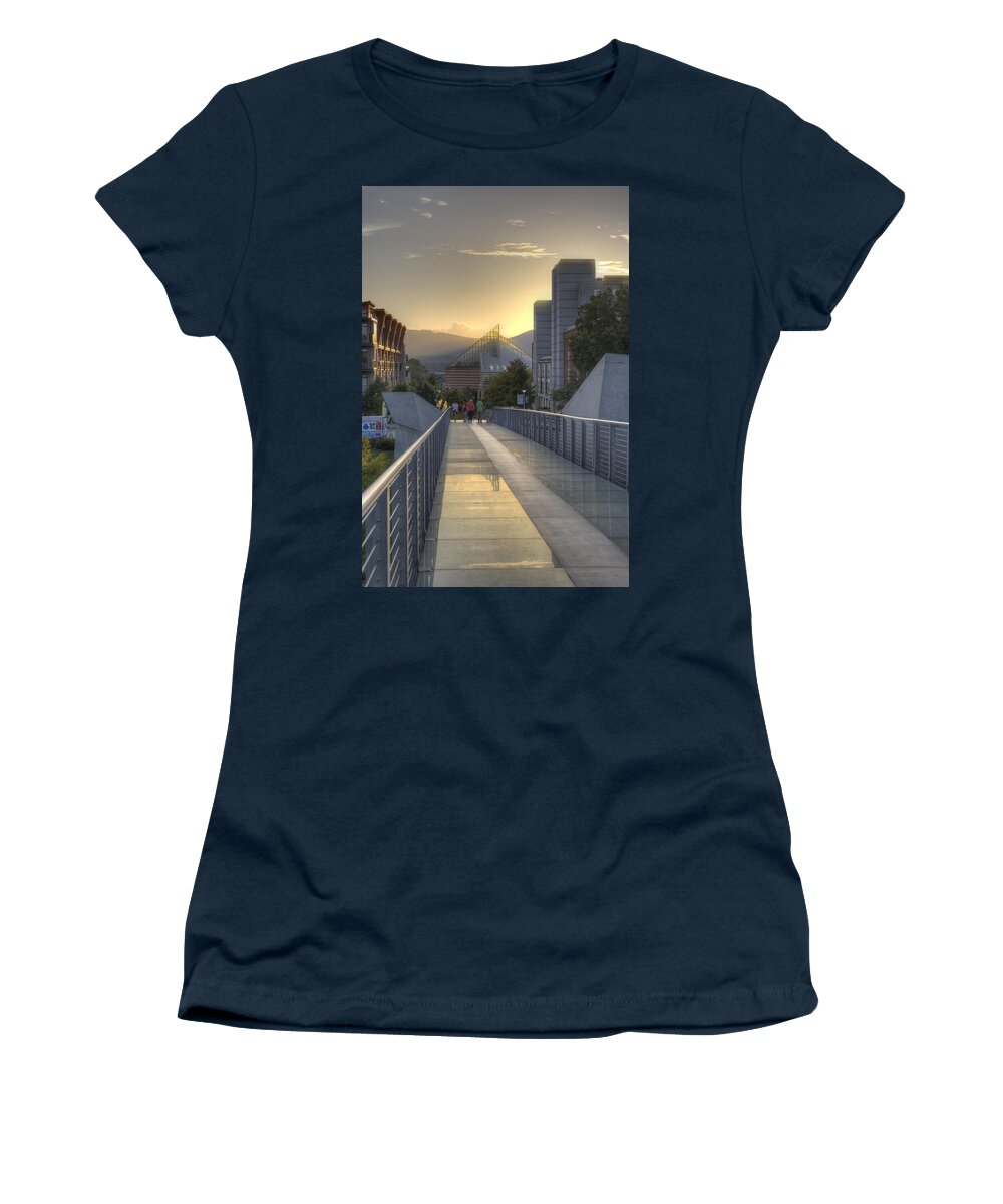 Glass Bridge Women's T-Shirt featuring the photograph Glass Bridge by David Troxel
