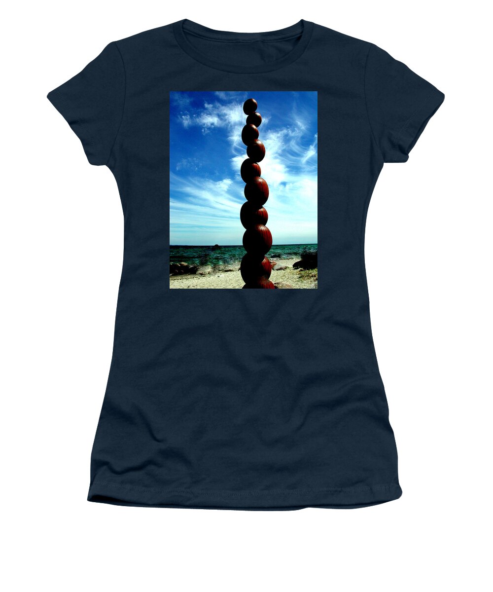 Colette Women's T-Shirt featuring the photograph Harmony by water Denmark by Colette V Hera Guggenheim