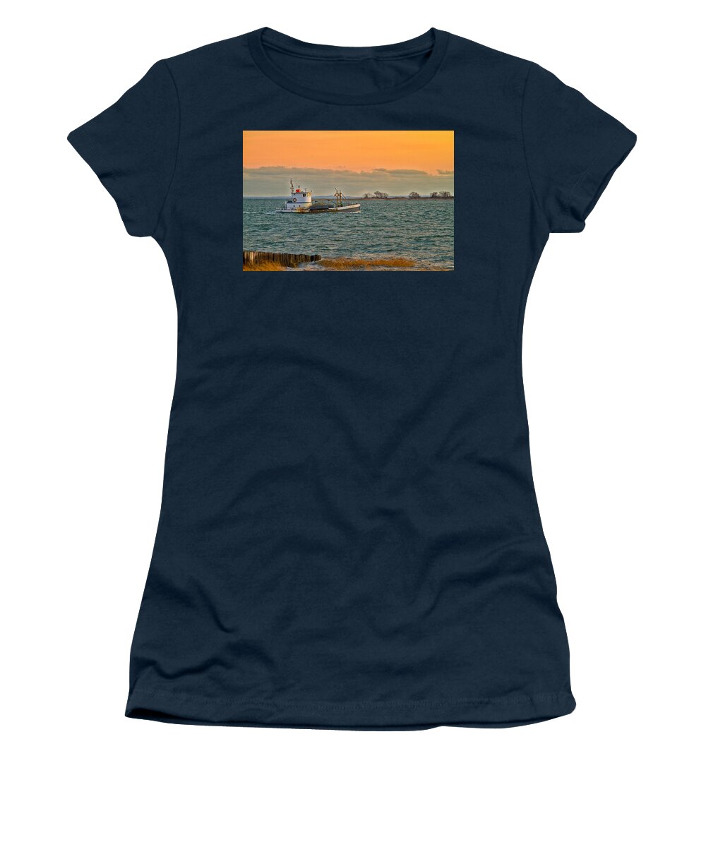 Coastal Women's T-Shirt featuring the photograph Heading In by Karol Livote