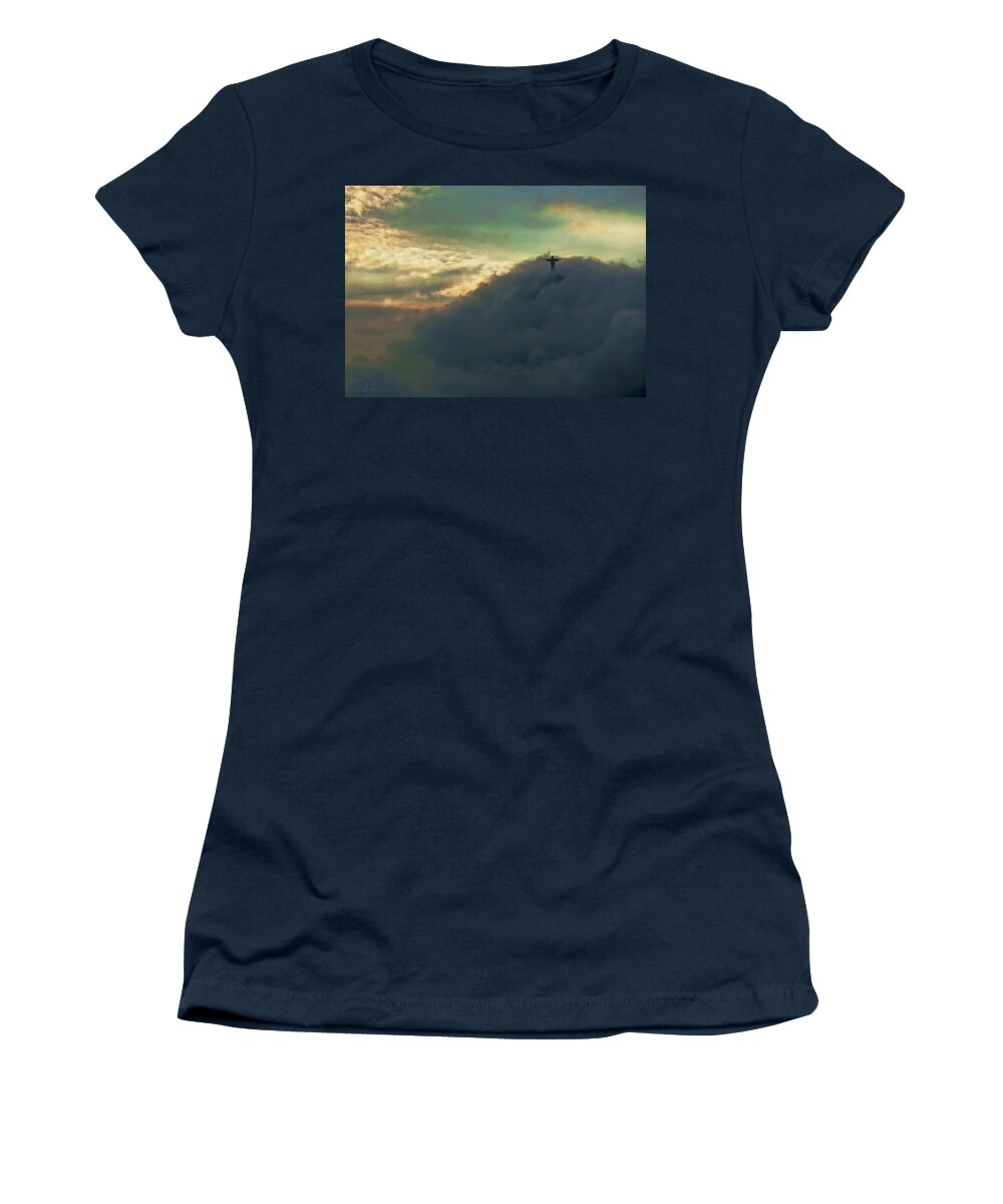 Clouds Women's T-Shirt featuring the photograph Illusion by S Paul Sahm