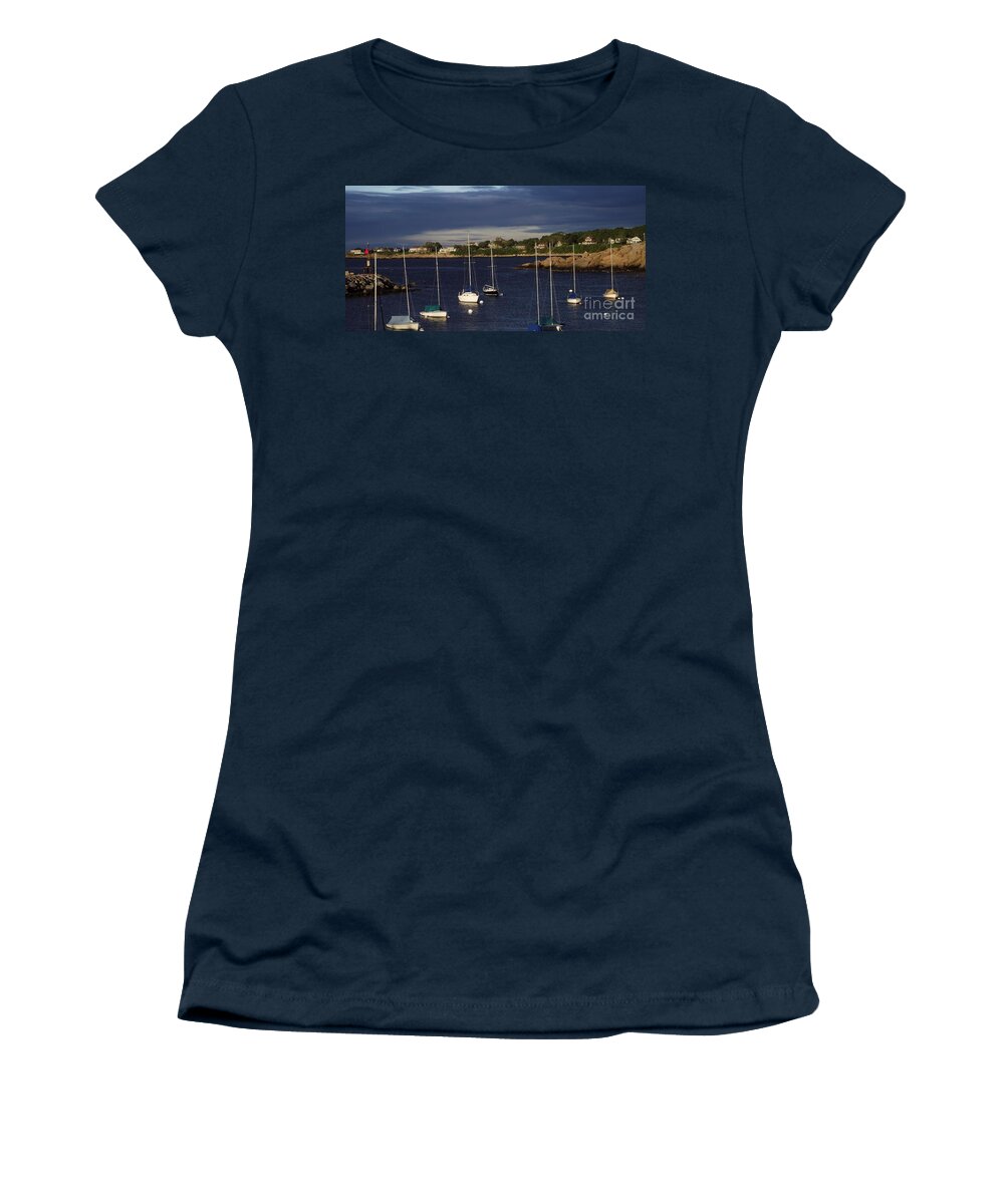 Rockkport Women's T-Shirt featuring the photograph In For The Night by Michelle Welles