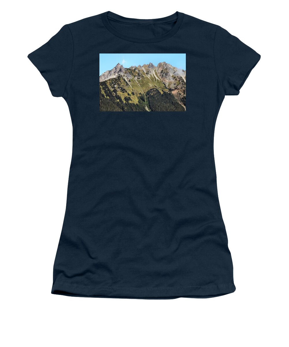 Baker Women's T-Shirt featuring the photograph Mount Baker National Forest by Michael Merry