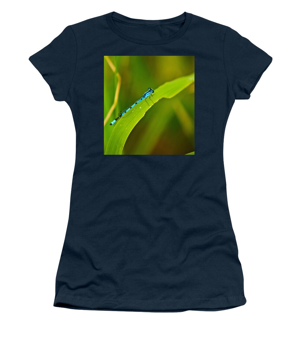 Dragonfly Photographs Women's T-Shirt featuring the photograph Old Blue Eyes by Greg Jones