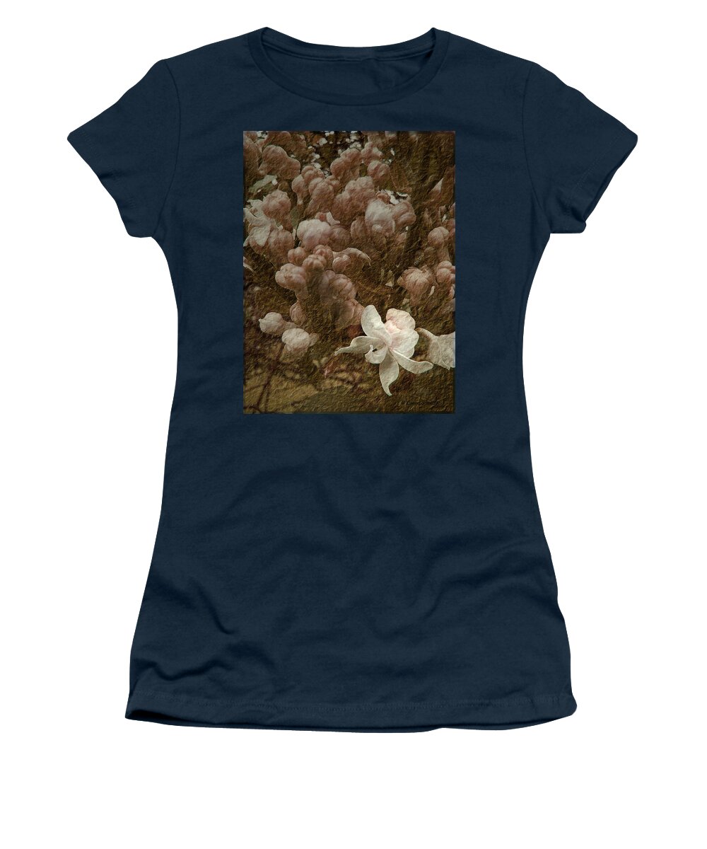 Lilac Women's T-Shirt featuring the photograph Pruning Lilacs by Lianne Schneider
