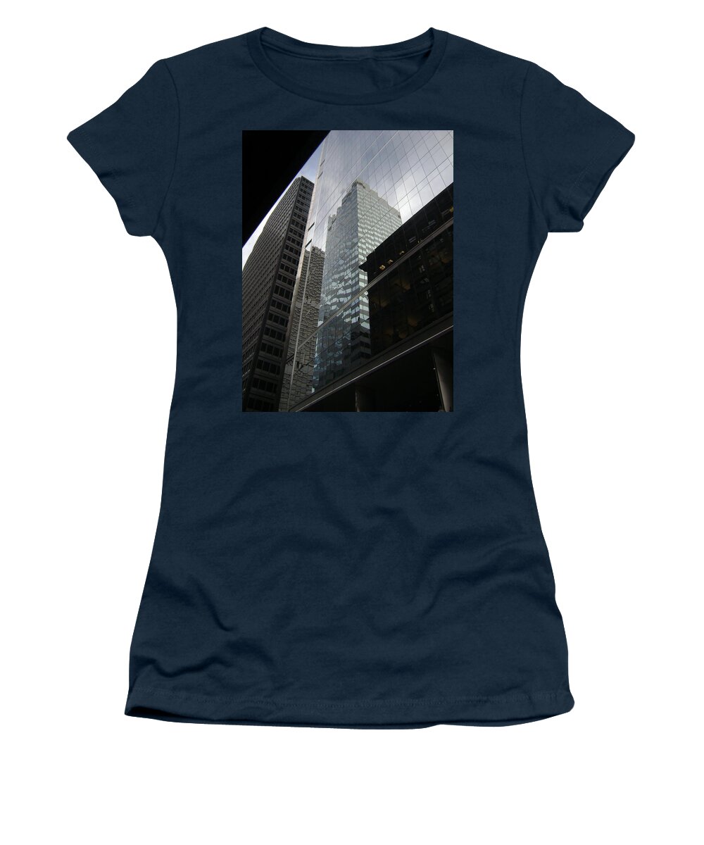 Chicago Women's T-Shirt featuring the photograph Reflections of Chicago by Al Griffin