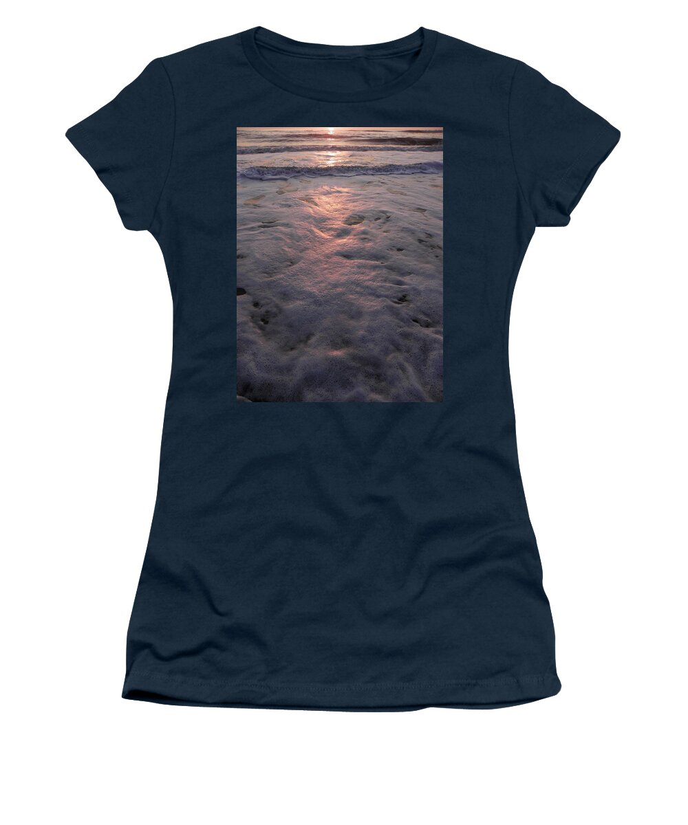 Sea Women's T-Shirt featuring the photograph Sea Foam by Kim Galluzzo