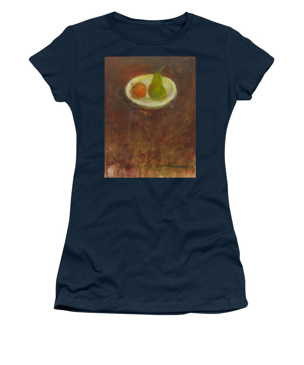 Fruit Women's T-Shirt featuring the painting Side by side by Kathleen Grace