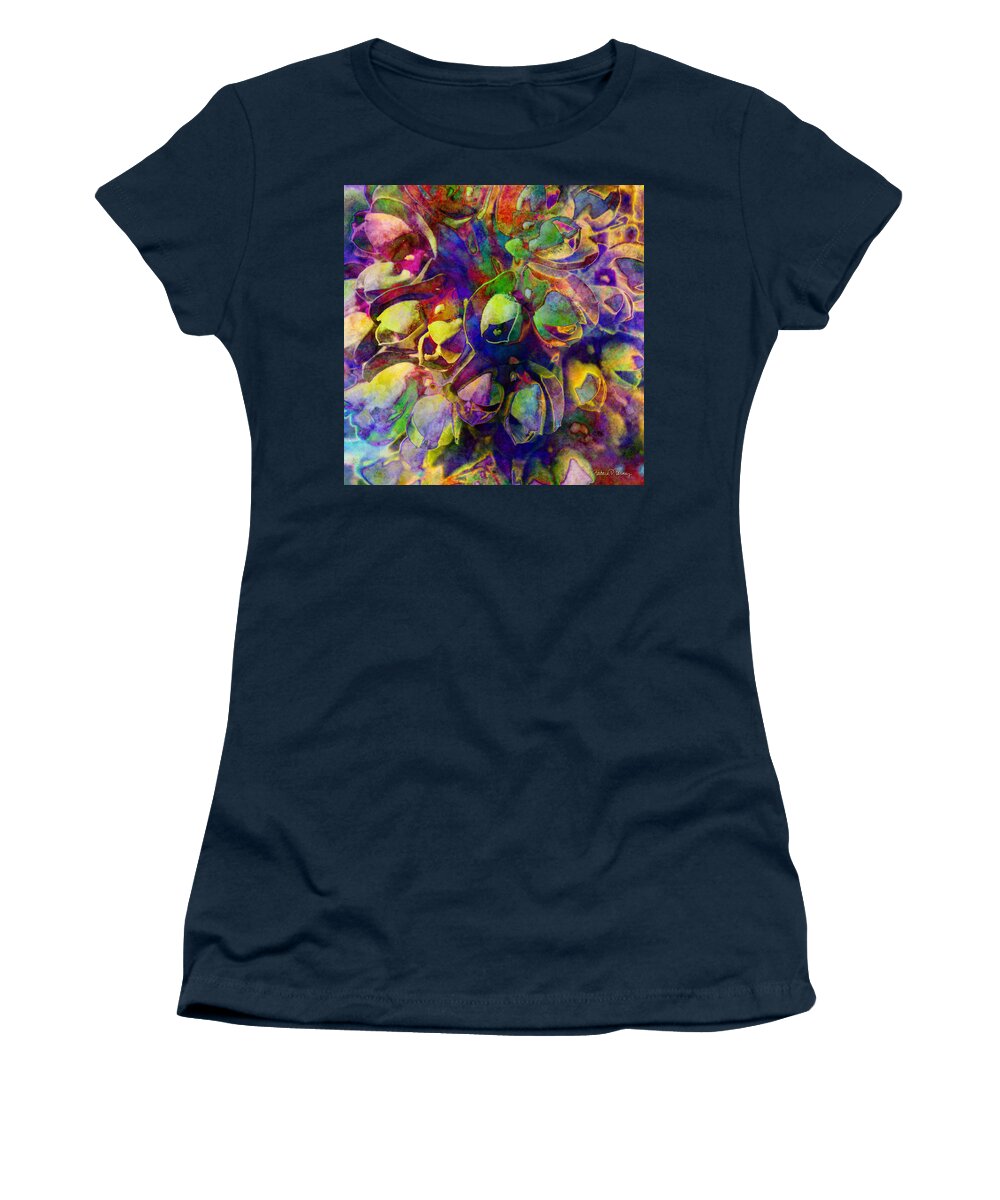Floral Women's T-Shirt featuring the digital art Spring in My Mind by Barbara Berney