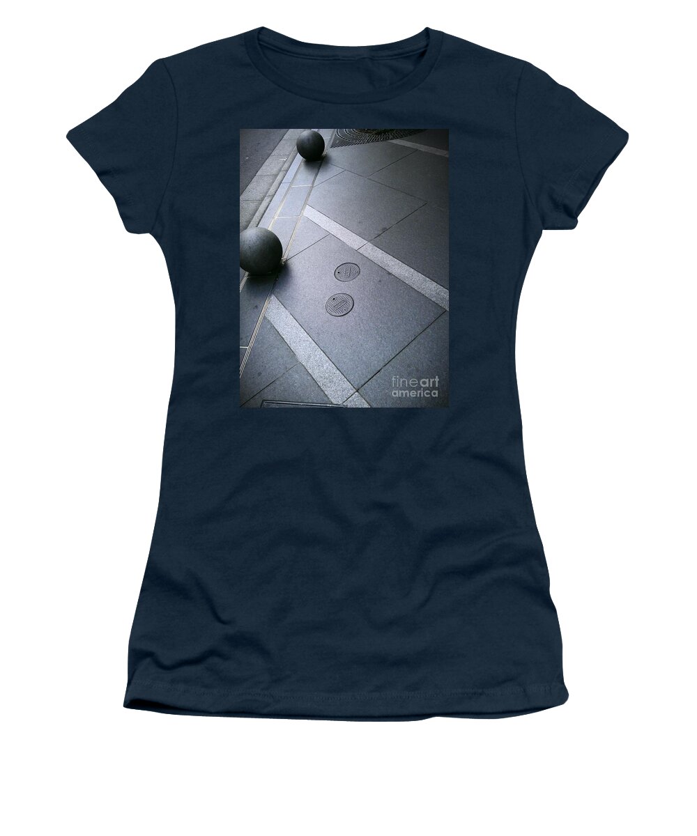 Street Women's T-Shirt featuring the photograph Street Patterns by Eena Bo