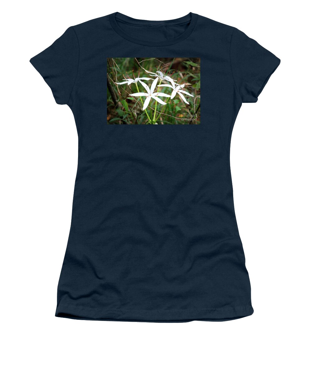 String Lily Women's T-Shirt featuring the photograph String Lily by Carol Groenen