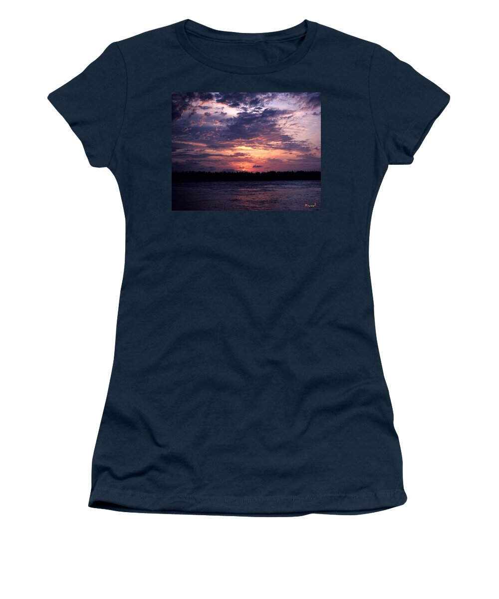 Sea Women's T-Shirt featuring the photograph Sunset Off Mallory Square 14S by Gerry Gantt