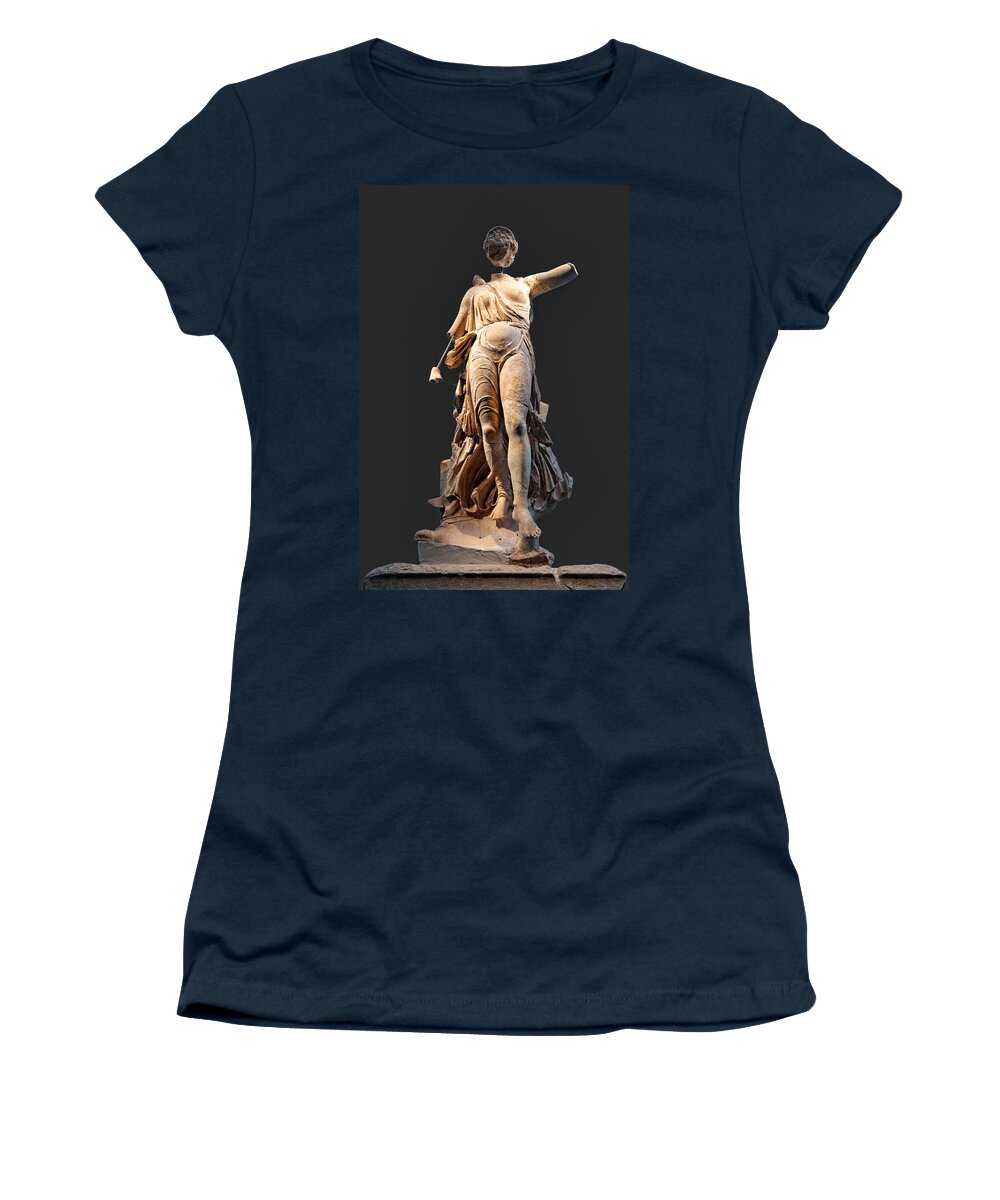 Ancient Women's T-Shirt featuring the photograph The Nike of Paeonios - Ancient Olympia by Constantinos Iliopoulos